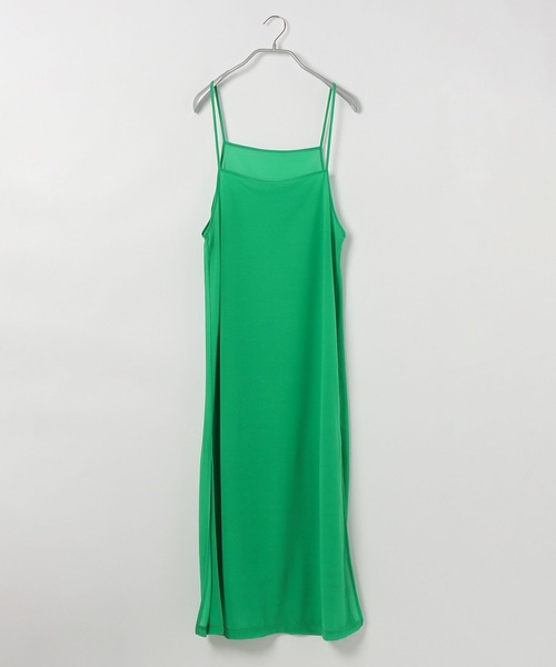 PBLIM(ページボーイリム)の「PAGEBOYLIM/シアーキャミワンピ(ワンピース・レディース・オレンジ/グリーン・FREE)」の7枚目の写真