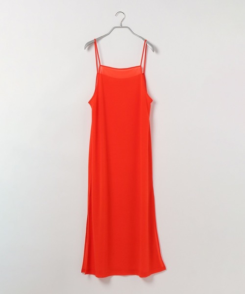 PBLIM(ページボーイリム)の「PAGEBOYLIM/シアーキャミワンピ(ワンピース・レディース・オレンジ/グリーン・FREE)」の8枚目の写真