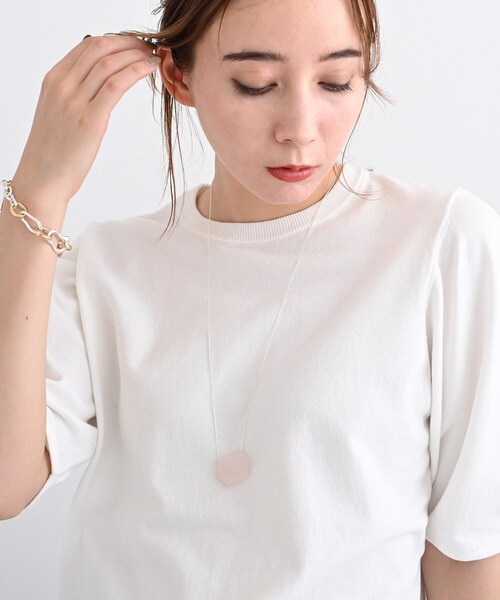 INDIVI(インディヴィ)の「◆Donnaruma ナチュラルストーンネックレス(ネックレス・レディース・ピンク/グリーン/パープル系・00)」の12枚目の写真