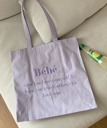 Bebeロゴ刺繍トートバッグ