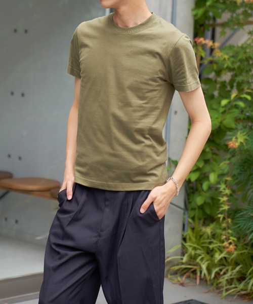 LIFEMAX(ライフマックス)の「【LIFEMAX】6.2オンスヘビーウェイトTシャツ 半袖無地T ※MS1149(Tシャツ/カットソー・メンズ・パープル/ネイビー/ピンク/イエロー/ブラック/カーキ・M/S/XL/L)」の7枚目の写真