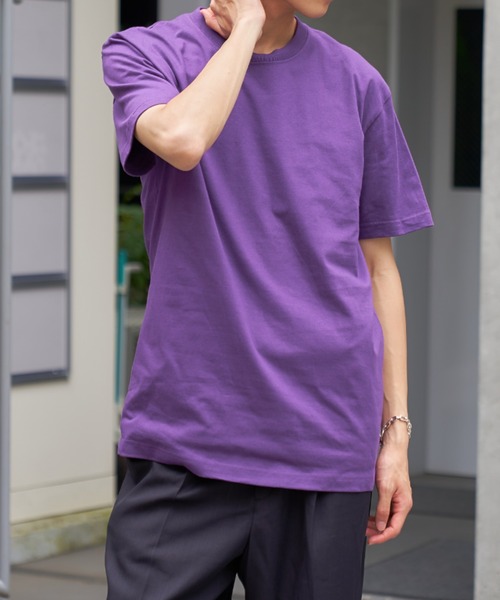LIFEMAX(ライフマックス)の「【LIFEMAX】6.2オンスヘビーウェイトTシャツ 半袖無地T ※MS1149(Tシャツ/カットソー・メンズ・パープル/ネイビー/ピンク/イエロー/ブラック/カーキ・M/S/XL/L)」の9枚目の写真