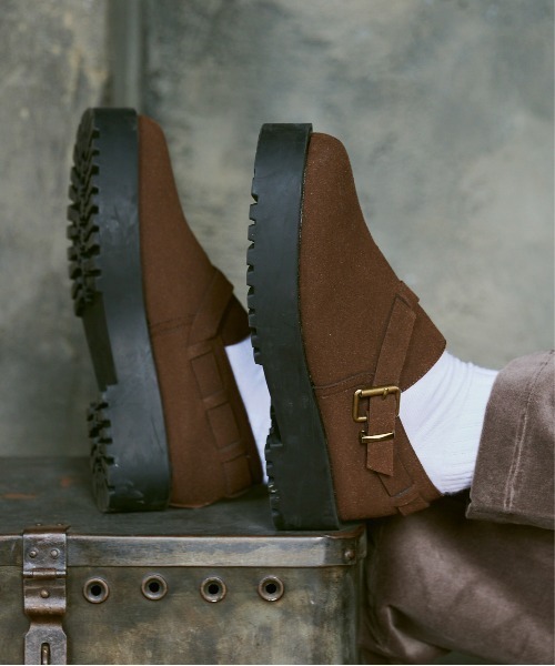 CASPER JOHN（キャスパージョン）の「Leather strap sabo/レザーストラップサボ（その他シューズ・メンズ・ブラウン/ブラック・SMALL/MEDIUM/LARGE）」の12枚目の写真