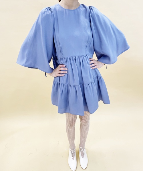 EDIT. FOR LULU(エディットフォールル)の「レーヨンポリエステル ギャザー チュニックブラウス(シャツ/ブラウス・レディース・ブラック/ブルー系その他・FREE)」の15枚目の写真