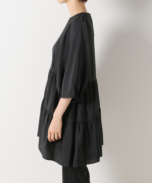 EDIT. FOR LULU(エディットフォールル)の「レーヨンポリエステル ギャザー チュニックブラウス(シャツ/ブラウス・レディース・ブラック/ブルー系その他・FREE)」の22枚目の写真