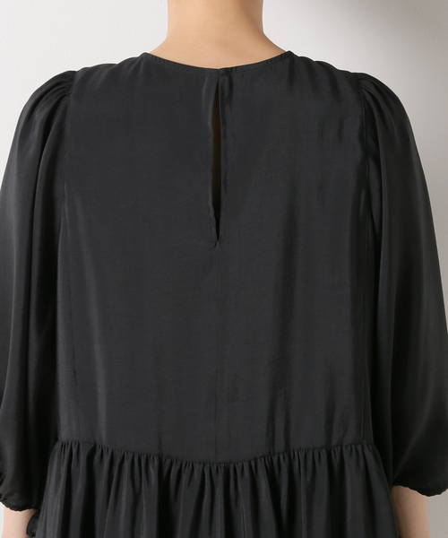 EDIT. FOR LULU(エディットフォールル)の「レーヨンポリエステル ギャザー チュニックブラウス(シャツ/ブラウス・レディース・ブラック/ブルー系その他・FREE)」の10枚目の写真