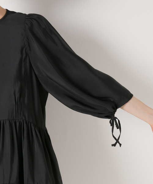 EDIT. FOR LULU(エディットフォールル)の「レーヨンポリエステル ギャザー チュニックブラウス(シャツ/ブラウス・レディース・ブラック/ブルー系その他・FREE)」の13枚目の写真