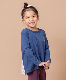 trois lapins kp | TC天竺バック切替え長袖Tシャツ(100～130)(Tシャツ/カットソー)