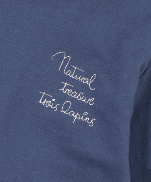 trois lapins kp(トロワラパンケーピー)の「TC天竺バック切替え長袖Tシャツ(100~130)(Tシャツ/カットソー・キッズ・ライトピンク/ブルー系その他・110cm/130cm/120cm/100cm)」の4枚目の写真