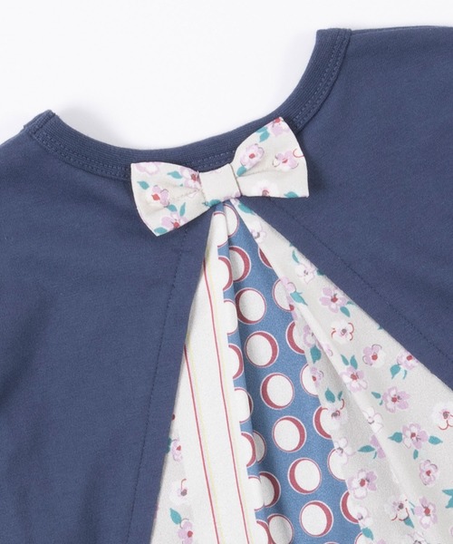 trois lapins kp(トロワラパンケーピー)の「TC天竺バック切替え長袖Tシャツ(100~130)(Tシャツ/カットソー・キッズ・ライトピンク/ブルー系その他・110cm/130cm/120cm/100cm)」の7枚目の写真