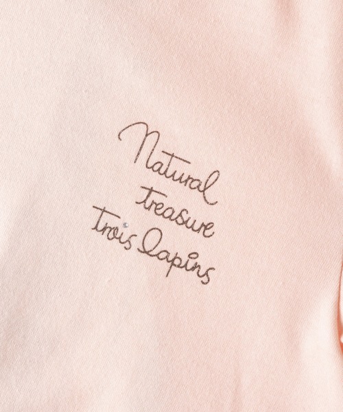 trois lapins kp(トロワラパンケーピー)の「TC天竺バック切替え長袖Tシャツ(100~130)(Tシャツ/カットソー・キッズ・ライトピンク/ブルー系その他・110cm/130cm/120cm/100cm)」の9枚目の写真