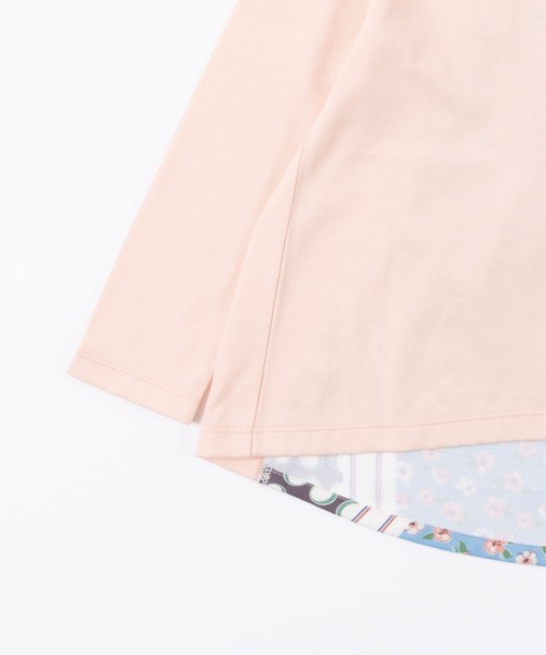 trois lapins kp(トロワラパンケーピー)の「TC天竺バック切替え長袖Tシャツ(100~130)(Tシャツ/カットソー・キッズ・ライトピンク/ブルー系その他・110cm/130cm/120cm/100cm)」の11枚目の写真