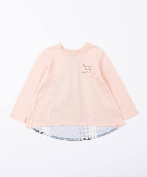 trois lapins kp(トロワラパンケーピー)の「TC天竺バック切替え長袖Tシャツ(100~130)(Tシャツ/カットソー・キッズ・ライトピンク/ブルー系その他・110cm/130cm/120cm/100cm)」の21枚目の写真