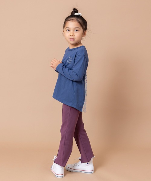 trois lapins kp(トロワラパンケーピー)の「TC天竺バック切替え長袖Tシャツ(100~130)(Tシャツ/カットソー・キッズ・ライトピンク/ブルー系その他・110cm/130cm/120cm/100cm)」の14枚目の写真