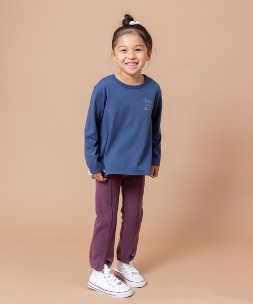 trois lapins kp(トロワラパンケーピー)の「TC天竺バック切替え長袖Tシャツ(100~130)(Tシャツ/カットソー・キッズ・ライトピンク/ブルー系その他・110cm/130cm/120cm/100cm)」の13枚目の写真