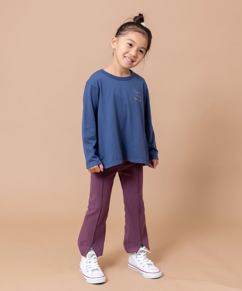 trois lapins kp(トロワラパンケーピー)の「TC天竺バック切替え長袖Tシャツ(100~130)(Tシャツ/カットソー・キッズ・ライトピンク/ブルー系その他・110cm/130cm/120cm/100cm)」の16枚目の写真