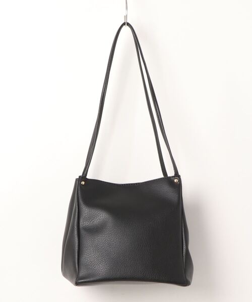 e-zakkamania stores(イーザッカマニアストアーズ)の「ダブルフェイス キューブ トートバッグ(トートバッグ・レディース・アイボリー/スモークピンク/ブラウン/ブラック・-)」の18枚目の写真