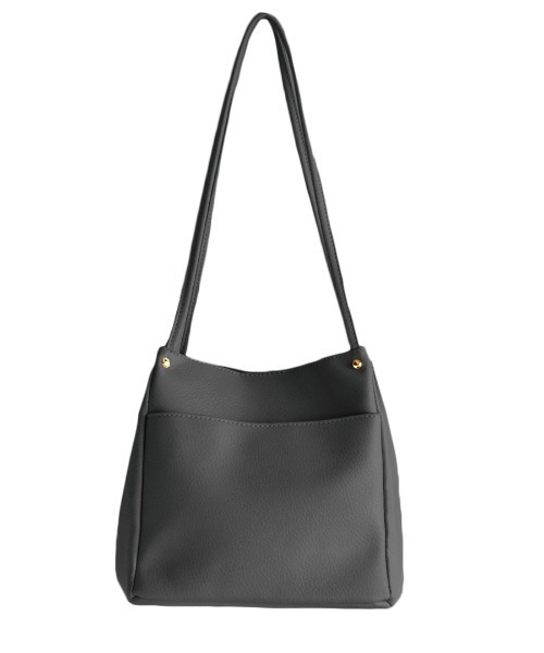 e-zakkamania stores(イーザッカマニアストアーズ)の「ダブルフェイス キューブ トートバッグ(トートバッグ・レディース・アイボリー/スモークピンク/ブラウン/ブラック・-)」の6枚目の写真