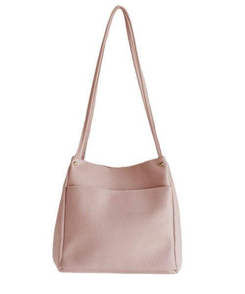 e-zakkamania stores(イーザッカマニアストアーズ)の「ダブルフェイス キューブ トートバッグ(トートバッグ・レディース・アイボリー/スモークピンク/ブラウン/ブラック・-)」の8枚目の写真