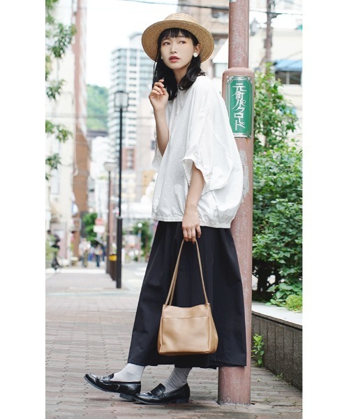 e-zakkamania stores(イーザッカマニアストアーズ)の「ダブルフェイス キューブ トートバッグ(トートバッグ・レディース・アイボリー/スモークピンク/ブラウン/ブラック・-)」の11枚目の写真