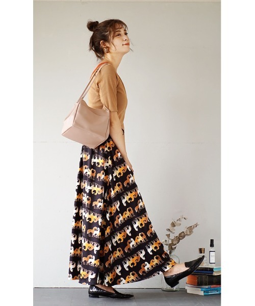 e-zakkamania stores(イーザッカマニアストアーズ)の「ダブルフェイス キューブ トートバッグ(トートバッグ・レディース・アイボリー/スモークピンク/ブラウン/ブラック・-)」の12枚目の写真