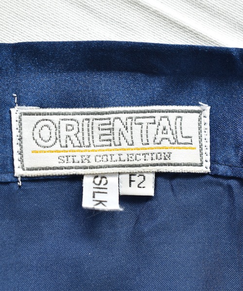 VINTAGE(ヴィンテージ)の「【ヴィンテージ古着】ORIENTAL / オリエンタル ドラゴン刺繍 シルク ガウン(ガウン/バスローブ・メンズ・ネイビー・XX-LARGE)」の2枚目の写真