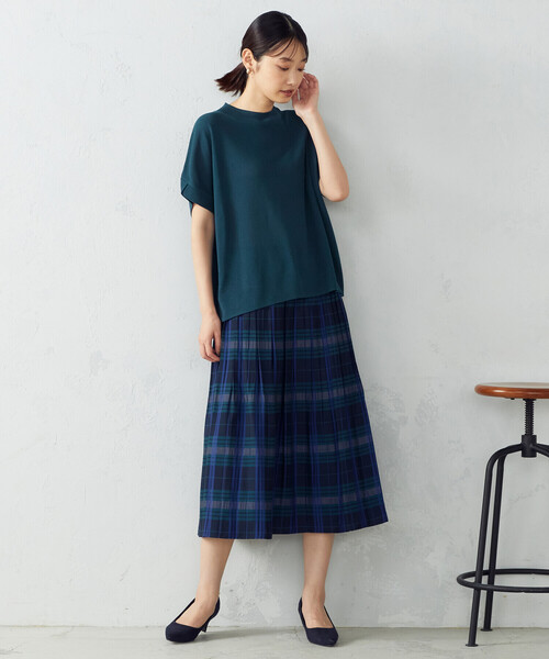 Comme　Ca　Mature（コムサマチュア）の「＜ウォッシャブル＞チューリップ袖　ニットＴシャツ（ニット/セーター・レディース・ターコイズブルー/マスタード/エメラルド・FREE）」の8枚目の写真