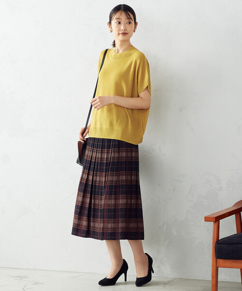 Comme　Ca　Mature（コムサマチュア）の「＜ウォッシャブル＞チューリップ袖　ニットＴシャツ（ニット/セーター・レディース・ターコイズブルー/マスタード/エメラルド・FREE）」の12枚目の写真