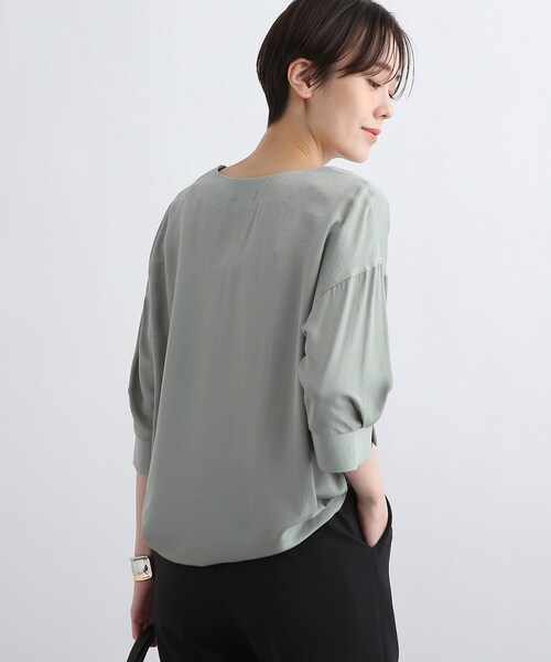 【洗える】袖ボリュームブラウス