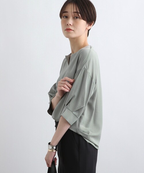 【洗える】袖ボリュームブラウス