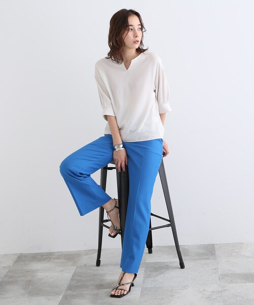 【洗える】袖ボリュームブラウス