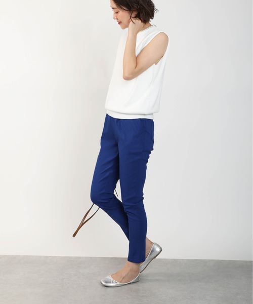 PICCIN(ピッチン)の「ネックパールノースリーブニット(ニット/セーター・レディース・ブラック/オフホワイト/モカ・M)」の10枚目の写真