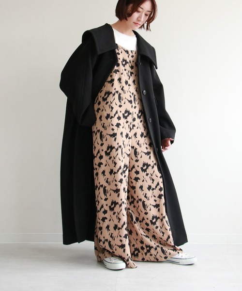 notch.（ノッチ）の「ビッグカラーコート（ステンカラーコート・レディース・ブラック/ベージュ/ブラウン・TM/M）」の8枚目の写真