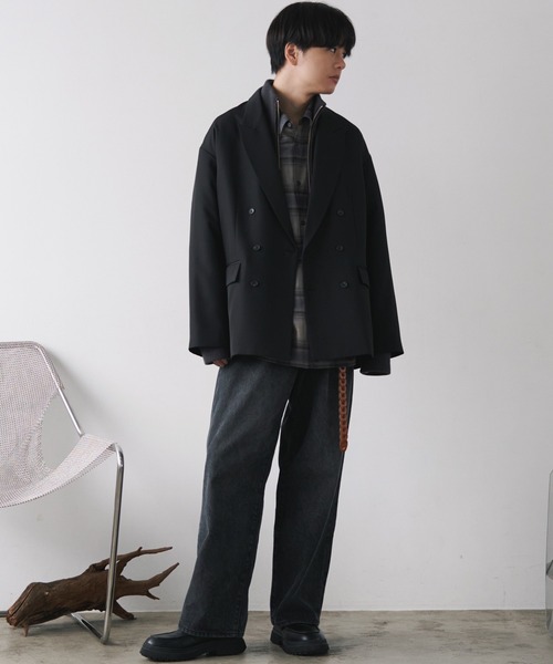 WYM LIDNM（ウィム バイ リドム）の「SUPER SOFT KAPOK CHECK SHIRT（シャツ/ブラウス・メンズ・チャコール/ブラウン/アッシュブラウン/グレー系・S/M/L）」の20枚目の写真