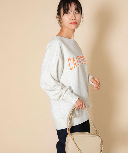 Champion(チャンピオン)の「『佐田真由美さん着用』『別注』Champion ロゴプリントスウェット(スウェット・レディース・ネイビー/オートミール/ベージュ/ホワイト・MEDIUM/SMALL)」の13枚目の写真