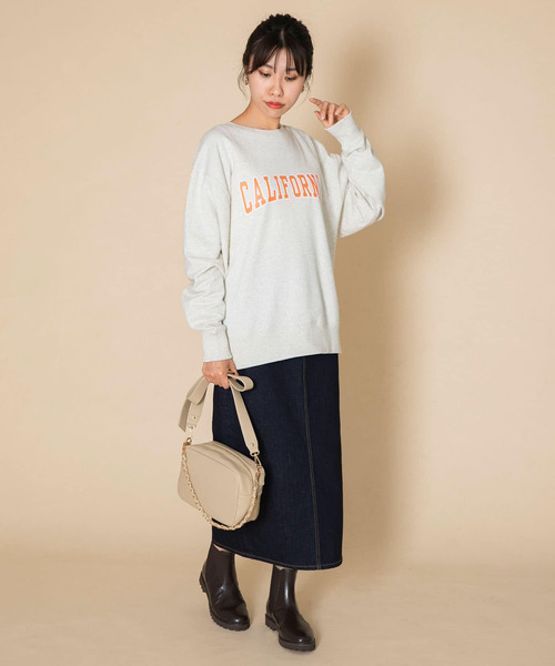 Champion(チャンピオン)の「『佐田真由美さん着用』『別注』Champion ロゴプリントスウェット(スウェット・レディース・ネイビー/オートミール/ベージュ/ホワイト・MEDIUM/SMALL)」の16枚目の写真