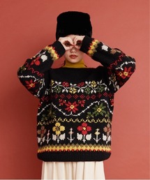 Malle | malle ペルー手編み 花と雪セーター(ニット/セーター)