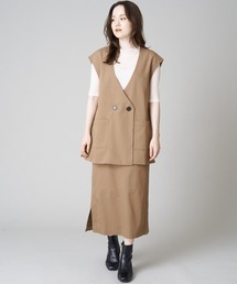 A de a.v.v | ビッグポケットＶネックジレ(その他アウター)