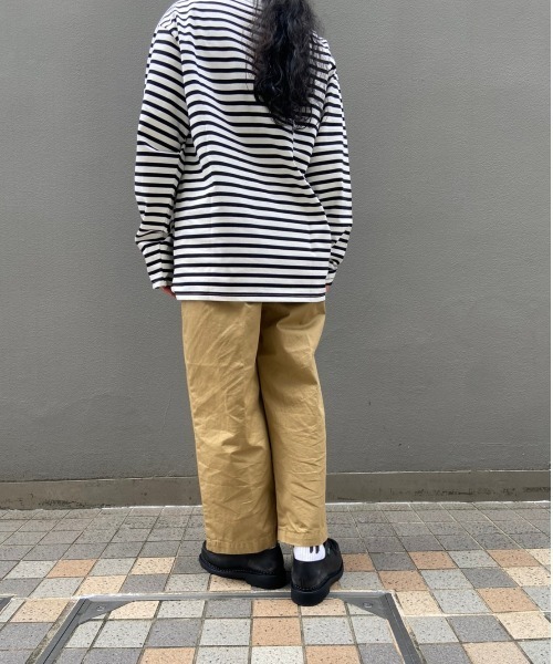 DANA FANEUIL(ダナファヌル)の「Dana Faneuil/ダナファヌル 高密度コンパウトチノクロスパンツ(チノパンツ・レディース・ブラック/ベージュ・M)」の5枚目の写真