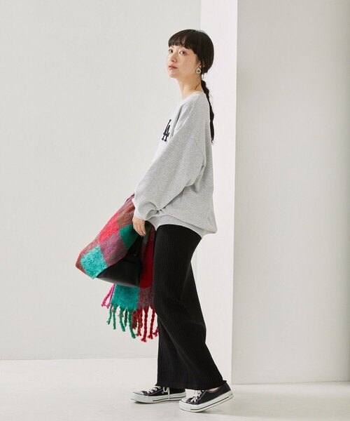 FREAK'S STORE（フリークスストア）の「杢リブニットスカート（スカート・レディース・チャコールグレー/ブラック/レッド/グリーン・ﾌﾘ-）」の16枚目の写真