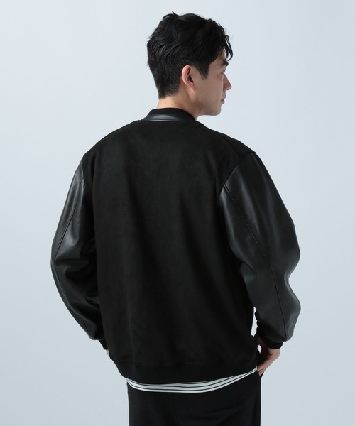 BAYFLOW(ベイフロー)の「フェイクスエードブルゾン(ブルゾン・メンズ・ブラック/ベージュ/グリーン/カーキ・SMALL/MEDIUM/LARGE)」の12枚目の写真