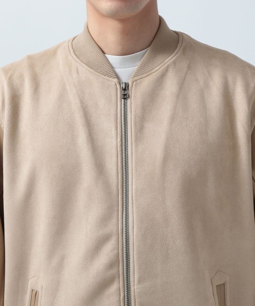 BAYFLOW(ベイフロー)の「フェイクスエードブルゾン(ブルゾン・メンズ・ブラック/ベージュ/グリーン/カーキ・SMALL/MEDIUM/LARGE)」の22枚目の写真