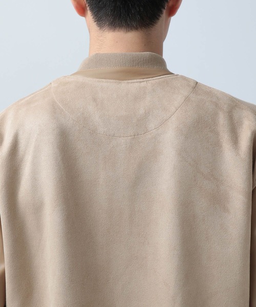 BAYFLOW(ベイフロー)の「フェイクスエードブルゾン(ブルゾン・メンズ・ブラック/ベージュ/グリーン/カーキ・SMALL/MEDIUM/LARGE)」の9枚目の写真