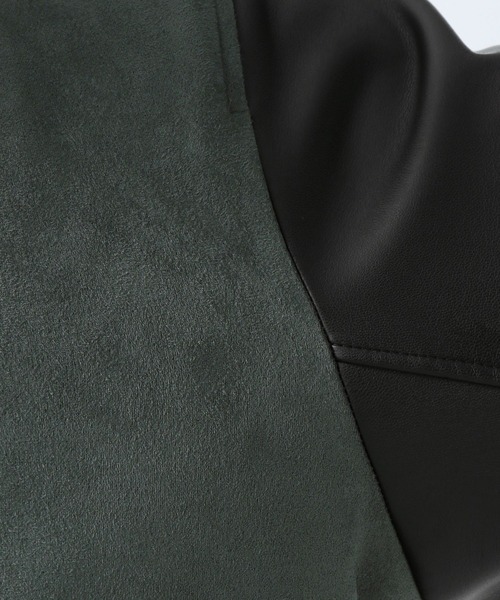 BAYFLOW(ベイフロー)の「フェイクスエードブルゾン(ブルゾン・メンズ・ブラック/ベージュ/グリーン/カーキ・SMALL/MEDIUM/LARGE)」の20枚目の写真