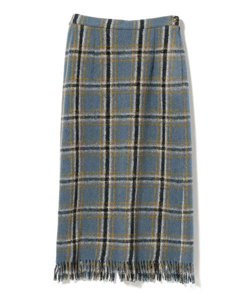 BEAMS BOY（ビームスボーイ）の「BEAMS BOY / フリンジ スカート 22FW（スカート・レディース・チャコールグレー/ライトブルー・FREE）」の22枚目の写真