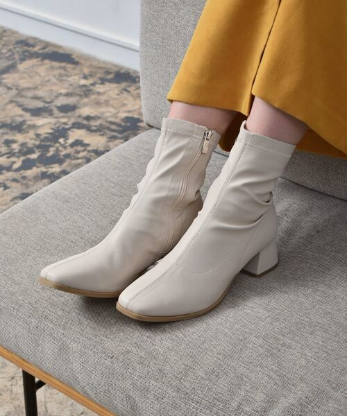 RETRO GIRL（レトロガール）の「ストレッチショートブーツ（ブーツ・レディース・ナチュラル/ブラック/スモークピンク/ライトブラウン・MEDIUM/LARGE）」の9枚目の写真