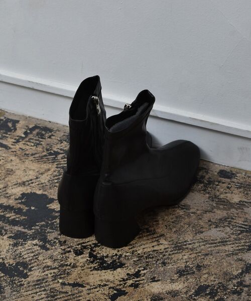 RETRO GIRL（レトロガール）の「ストレッチショートブーツ（ブーツ・レディース・ナチュラル/ブラック/スモークピンク/ライトブラウン・MEDIUM/LARGE）」の12枚目の写真