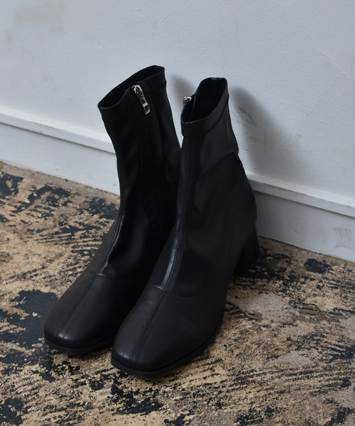 RETRO GIRL（レトロガール）の「ストレッチショートブーツ（ブーツ・レディース・ナチュラル/ブラック/スモークピンク/ライトブラウン・MEDIUM/LARGE）」の15枚目の写真