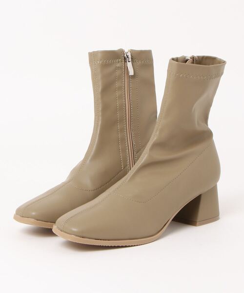 RETRO GIRL（レトロガール）の「ストレッチショートブーツ（ブーツ・レディース・ナチュラル/ブラック/スモークピンク/ライトブラウン・MEDIUM/LARGE）」の18枚目の写真