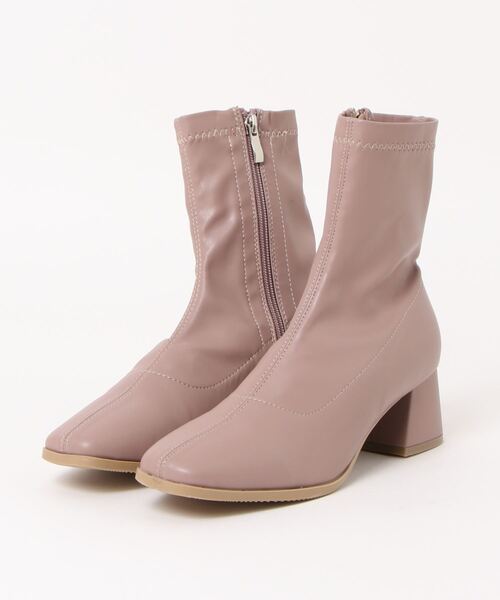 RETRO GIRL（レトロガール）の「ストレッチショートブーツ（ブーツ・レディース・ナチュラル/ブラック/スモークピンク/ライトブラウン・MEDIUM/LARGE）」の20枚目の写真